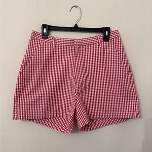 Gingham red Women's Shorts